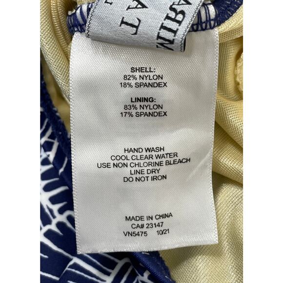 Miraclesuit x Talbots High Neck One Piece Swimsuit Ombré Shells Size 16 Pool NEW - Picture 13 of 13